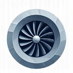 Aerospace turbine icon