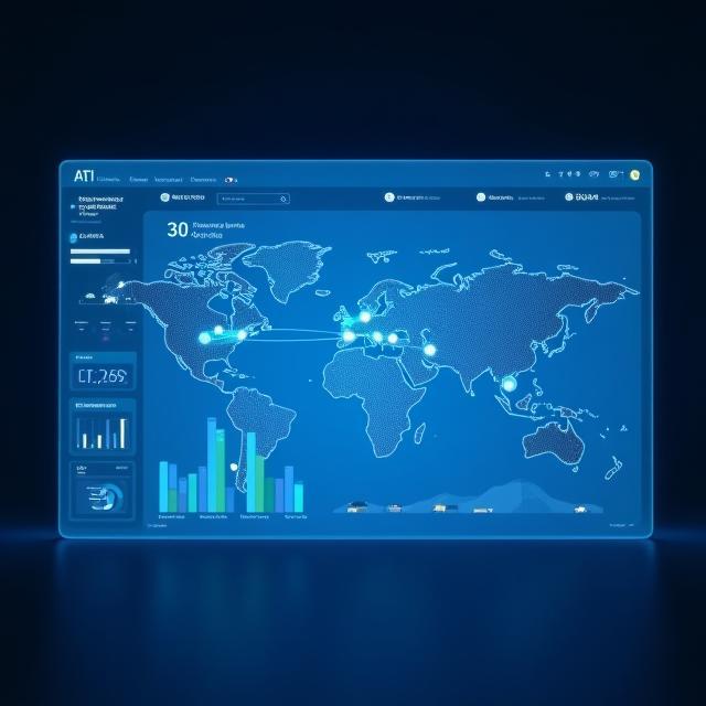 Dashboard showing AI route optimisation
